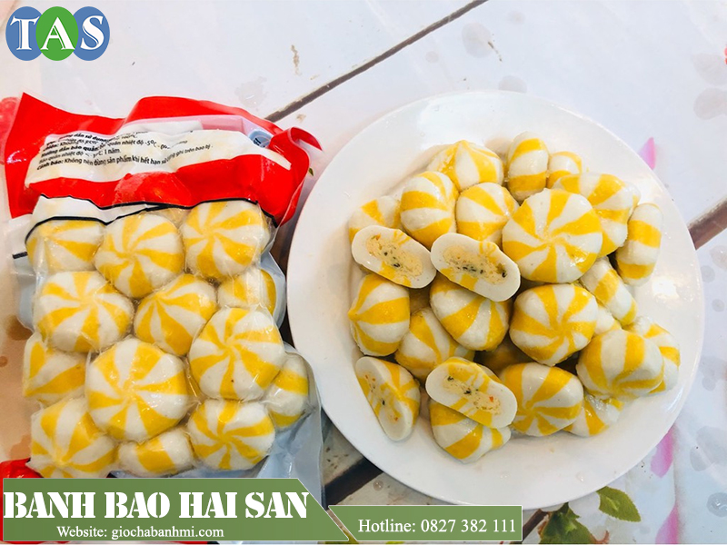 bánh bao hải sản nhãn hiệu phú mark