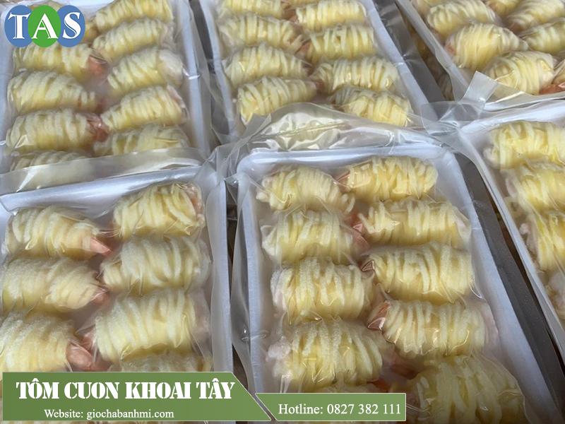 tôm cuộn khoai tây á châu